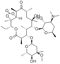 (3aR,4R,7R,8S,9S,11R,13R,15R,15aR)-10-{[(2S,3R,4S,6R)-4-(dimethylamino)-3-hydroxy-6-methyltetrahydro-2H-pyran-2-yl]oxy}-4-ethyl-11-hydroxy-8-{[(2R,4R,5S,6S)-5-hydroxy-4-methoxy-4,6-dimethyltetrahydro-2H-pyran-2-yl]oxy}-3a,7,9,11,13,15-hexamethyloctahydro-4H-[1,3]dioxolo[4,5-c]oxacyclotetradecine-2,6,14(3aH,7H)-trione (non-preferred name)