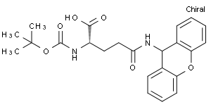 N(alpha)-boc-N(delta)-(9-xanthenyl)-L-glutamine