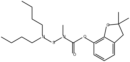 2,3-二氢-2,2-二甲基-7-苯并呋喃-N-(2-正丁氨基硫基)-N-甲基氨基甲酸酯