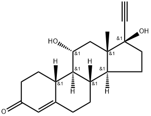 19-Norpregn-4-en-20-yn-3-one, 11,17-dihydroxy-, (11α,17α)- (9CI)