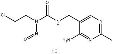 3-[(4-amino-2-methyl-5-pyrimidinyl)methyl]-1-(2-chloroethyl)-1-nitrosourea hydrochloride