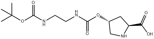 L-Proline, 4-[[[[2-[[(1,1-dimethylethoxy)carbonyl]amino]ethyl]amino]carbonyl]oxy]-, (4R)-