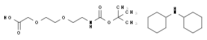 TERT-BUTYLOXYCARBONYL-8-AMINO-3,6-DIOXAOCTANOIC ACID DICYCLOHEXYLAMINE
