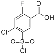 4-Chloro-2-flluoro-5-cholrosulfonylbenzoic acid