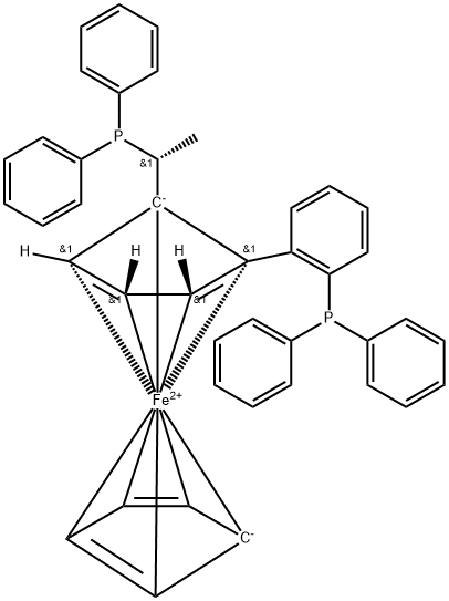 (R) -(+)-1-[(R)-2-(2'-二苯基膦苯基)二茂铁]乙基二苯基膦