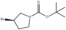 1-Pyrrolidinecarboxylic acid, 3-bromo-, 1,1-dimethylethyl ester, (3R)-