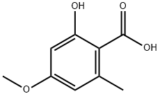 2-羟基-4-甲氧基-6-甲基苯甲酸