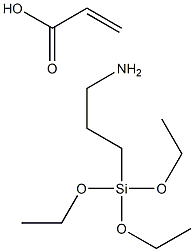 acrylic acid, compound with 3-(triethoxysilyl)propylamine (1:1)