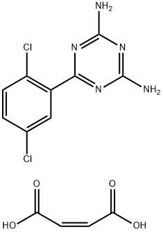 6-(2,5-Dichlorophenyl)-1,3,5-triazine-2,4-diamine maleate