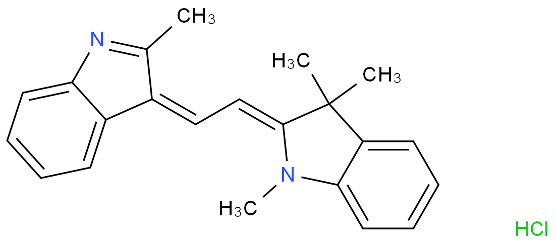 1,3,3-trimethyl-2-[(E)-2-(2-methyl-1H-indol-3-yl)ethenyl]indole chloride
