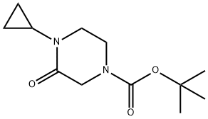 tert-butyl 4-cyclopropyl-3-oxopiperazine-1-carboxylate