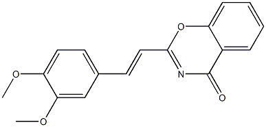 2-[(E)-2-(3,4-dimethoxyphenyl)ethenyl]-1,3-benzoxazin-4-one