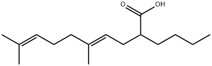 2-Butyl-5,9-dimethyl-deca-4,8-diensaeure