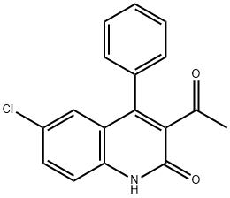 3-acetyl-6-chloro-4-phenyl-carbostyril