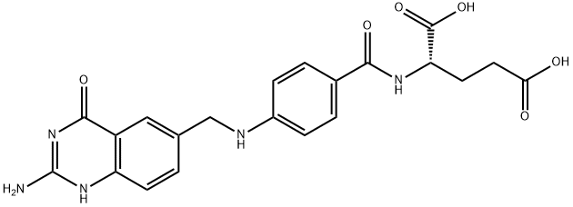 L-Glutamic acid, N-[4-[[(2-amino-1,4-dihydro-4-oxo-6-quinazolinyl)methyl]amino]benzoyl]- (9CI)