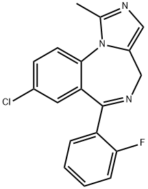 8-Chlor-6-(2-fluorphenyl)-1-methyl-4H-imidazo(1,5-a)(1,4)benzodiazepin