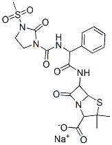 sodium 3,3-dimethyl-6-[[2-[[(3-methylsulfonyl-2-oxo-1-imidazolidinyl)-oxomethyl]amino]-1-oxo-2-phenylethyl]amino]-7-oxo-4-thia-1-azabicyclo[3.2.0]heptane-2-carboxylate