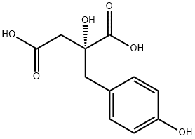 Butanedioic acid, 2-hydroxy-2-[(4-hydroxyphenyl)methyl]-, (2R)-