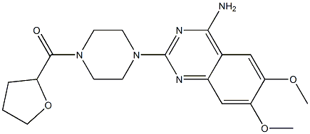 4-Quinazolinamine, 6,7-dimethoxy-2-(1-piperazinyl)-, dihydrochloride