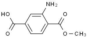 3-Amino-4-carbomethoxybenzoic Acid3-Amino-4-methoxycarbonylbenzoic Acid2-Aminoterephthalic Acid 1-Methyl Ester