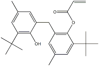 2-丙烯酸-2-(1,1-二甲基乙基)-6-[[3-(1,1-二甲基乙基)-2-羟基-5-甲基苯基]甲基]-4-甲苯基酯