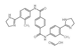 1-N,4-N-bis[4-(4,5-dihydro-1H-imidazol-2-yl)-3-methylphenyl]benzene-1,4-dicarboxamide,formic acid