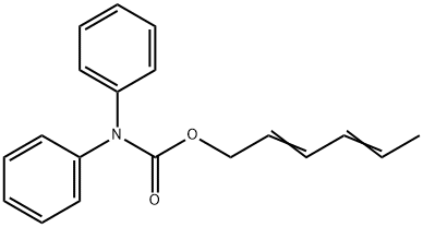 Carbamic acid, diphenyl-, 2,4-hexadienyl ester (8CI,9CI)