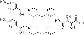 4-benzyl-1-[1-hydroxy-1-(4-hydroxyphenyl)propan-2-yl]piperidinium 3-carboxy-2,3-dihydroxypropanoate