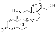 Pregna-1,4-diene-3,20-dione, 9-chloro-11,17,21-trihydroxy-16-methyl-, (11beta,16beta)-