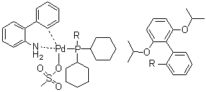 (2-Dicyclohexylphosphino-2′,6′-diisopropoxy-1,1′-biphenyl)[2-(2′-amino-1,1′-biphenyl)]palladium(II) methanesulfonate
