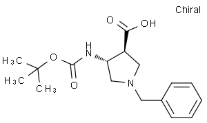 Trans-4-Boc-Amino-1-Benzylpyrrolidine-3-Carboxylic Acid