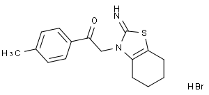 1-(4-METHYLPHENYL)-2-(4,5,6,7-TETRAHYDRO-2-IMINO-3(2H)-BENZOTHIAZOLYL)ETHANONE, MONOHYDROBROMIDE