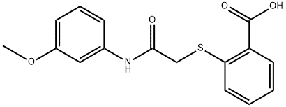 2-({[(3-methoxyphenyl)carbamoyl]methyl}sulfanyl)benzoic acid