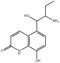 2(1H)-Quinolinone, 5-(2-amino-1-hydroxybutyl)-8-hydroxy-