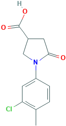 1-(3-氯-4-甲基苯基)-5-氧代吡咯烷-3-羧酸
