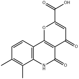 4H-Pyrano[3,2-c]quinoline-2-carboxylic acid, 5,6-dihydro-7,8-dimethyl-4,5-dioxo-