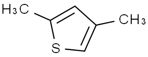 2,4-二甲基噻吩, 用于合成