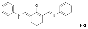 N-[(2-Chloro-1-phenyliminomethyl-1-cyclohexene-3-ylidene)methyl] aniline hydrochloride