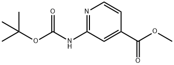2-[[(1,1-Dimethylethoxy)carbonyl]amino]-4-pyridinecarboxylic acidmethylester
