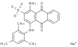 1-Amino-9,10-dihydro-9,10-dioxo-4-[(2,4,6-trimethylphenyl)amino]-2-anthracenesulfonic acid monosodium salt