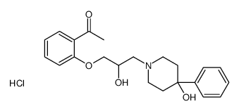 1-[2-[2-hydroxy-3-(4-hydroxy-4-phenylpiperidin-1-ium-1-yl)propoxy]phenyl]ethanone,chloride