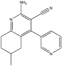 2-amino-6-methyl-4-(pyridin-3-yl)-5,6,7,8-tetrahydroquinoline-3-carbonitrile