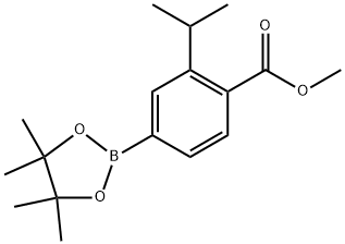 Methyl 2-isopropyl-4-(4,4,5,5-tetramethyl-1,3,2-dioxa-borolan-2-yl)benzoate
