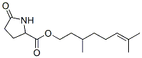 3,7-dimethyloct-6-enyl 5-oxo-DL-prolinate