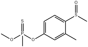 Methylthiophosphonic acid O-methyl O-[3-methyl-4-(methylsulfinyl)phenyl] ester