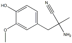 (±)-2-amino-3-(4-hydroxy-3-methoxyphenyl)-2-methylpropiononitrile