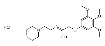 N-(2-Morpholinoethyl)-3,4,5-trimethoxyphenoxyacetamide hydrochloride hemihydrate