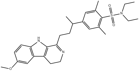 N,N-diethyl-4-[3-(6-methoxy-4,9-dihydro-3H-β-carbolin-1-yl)-1-methyl-propyl]-2,6-dimethyl-benzenesulfonamide