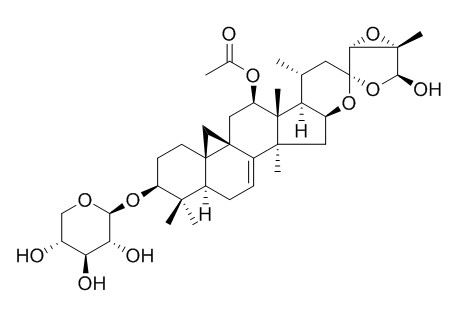 (2S)-2-(2-hydroxypropan-2-yl)-4-methoxy-7-[[(2R,3R,4S,5S,6R)-3,4,5-trihydroxy-6-(hydroxymethyl)oxan-2-yl]oxymethyl]-2,3-dihydrofuro[3,2-g]chromen-5-one