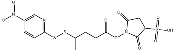 Pentanoic acid, 4-[(5-nitro-2-pyridinyl)dithio]-, 2,5-dioxo-3-sulfo-1-pyrrolidinyl ester